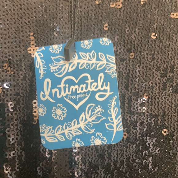 Free people black rose combo sequin dress - Picture 4 of 9